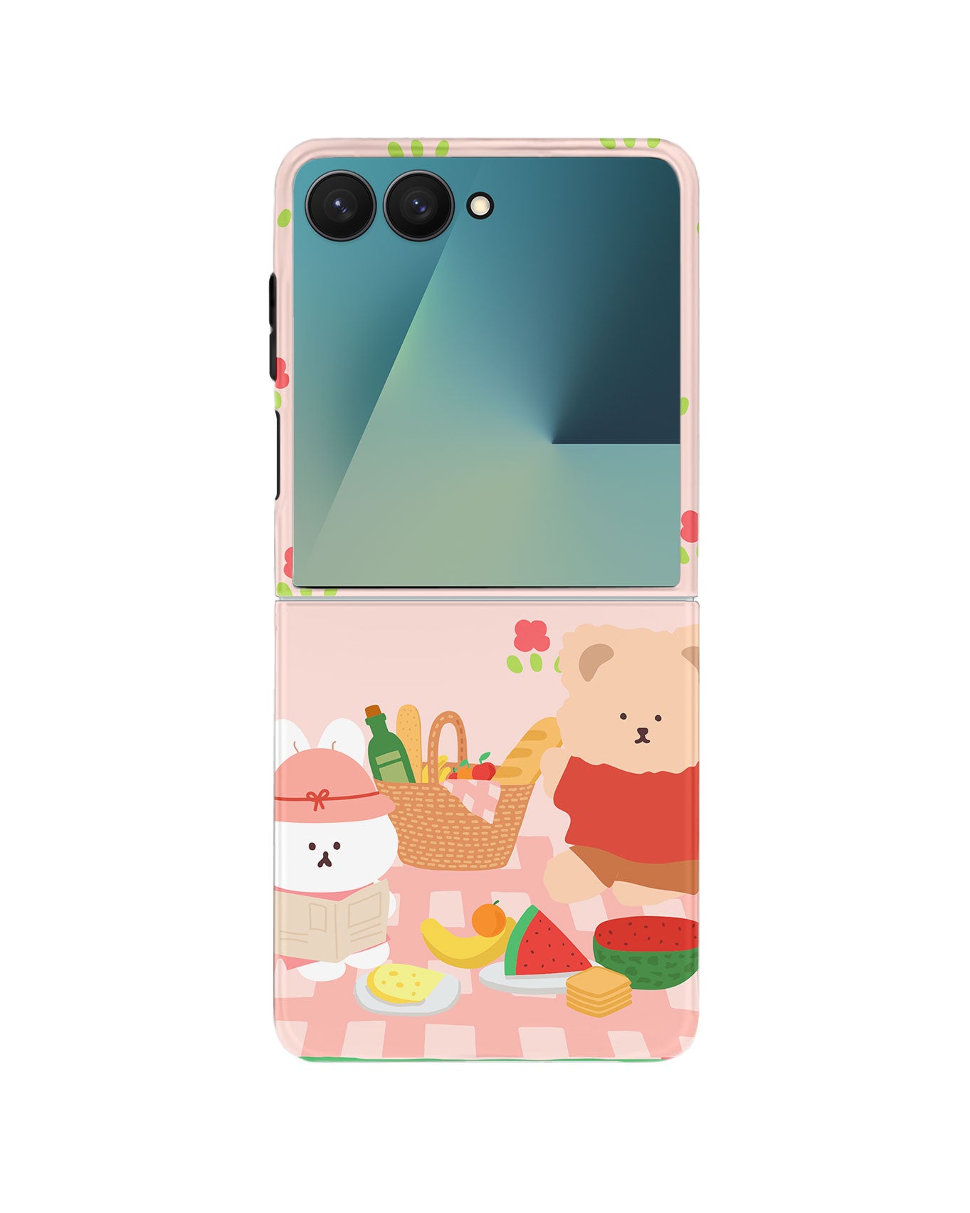 Android Flip Rearguard Defender - Picnic Bear Pink