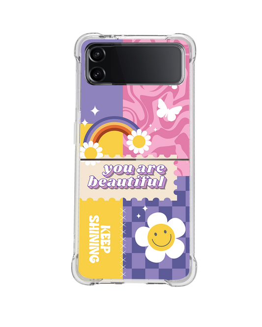 Android Flip / Fold Rearguard Hybrid - Abstract Quotes 5.0