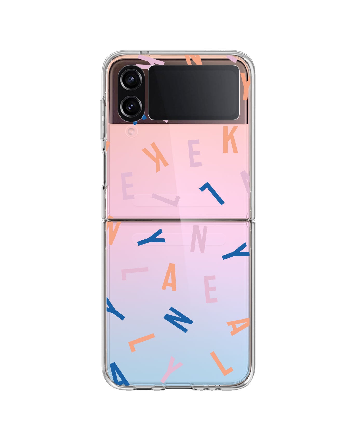 Android Flip / Fold Rearguard Holo - CUSTOM MONOGRAM 1.0 Rainbow