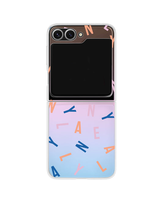 Android Flip / Fold Rearguard Holo - CUSTOM MONOGRAM 1.0 Rainbow