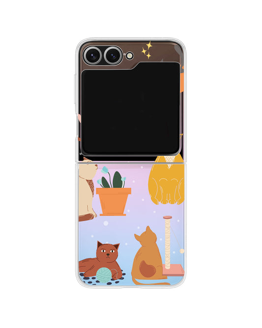 Android Flip / Fold Rearguard Holo - Playful Cat