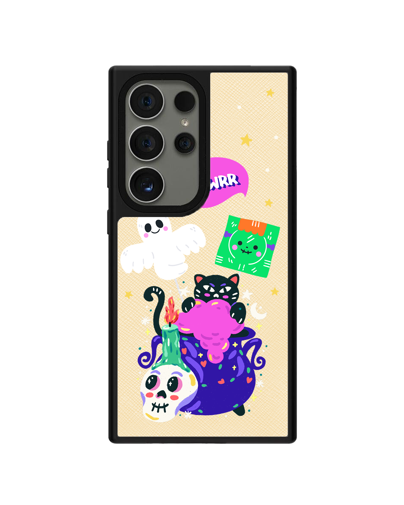 Android Leather Grip - Cat Monster