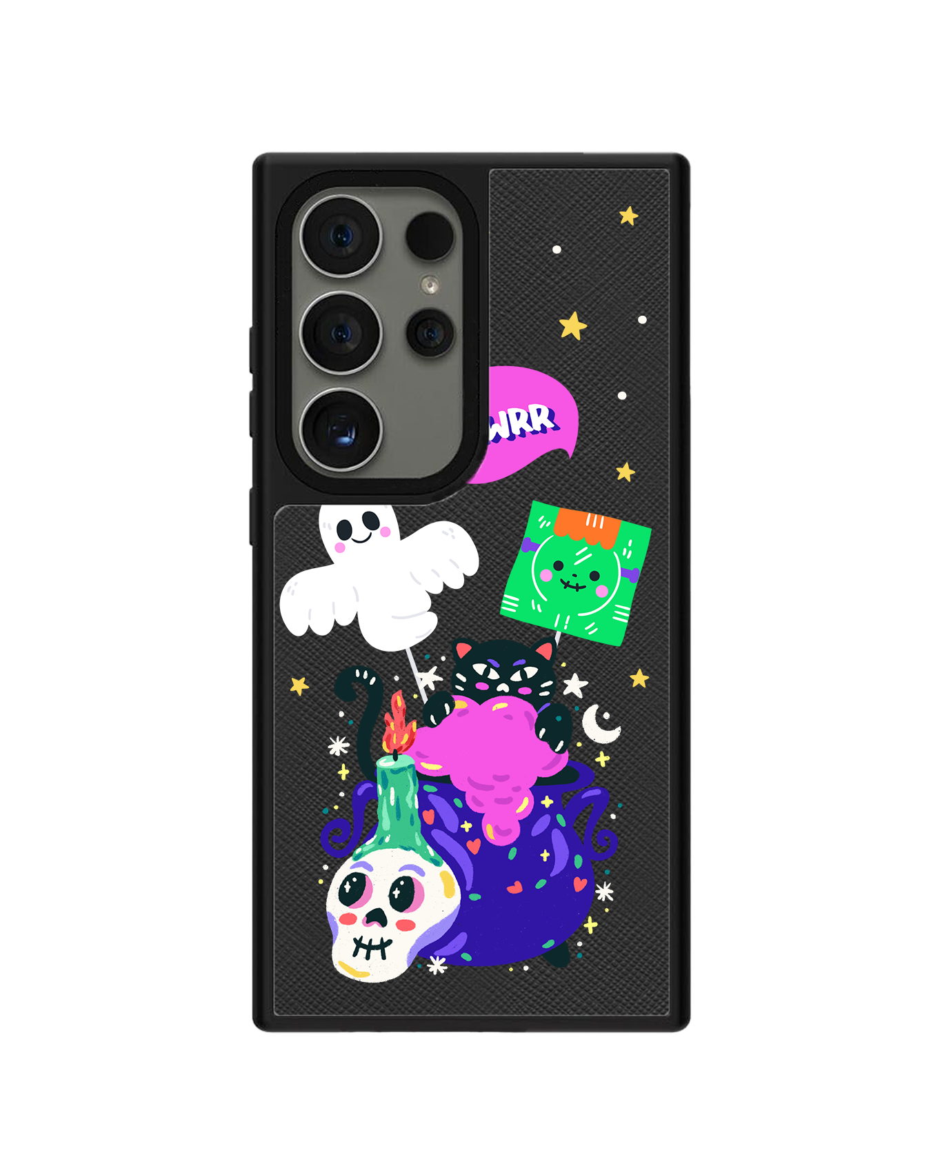 Android Leather Grip - Cat Monster