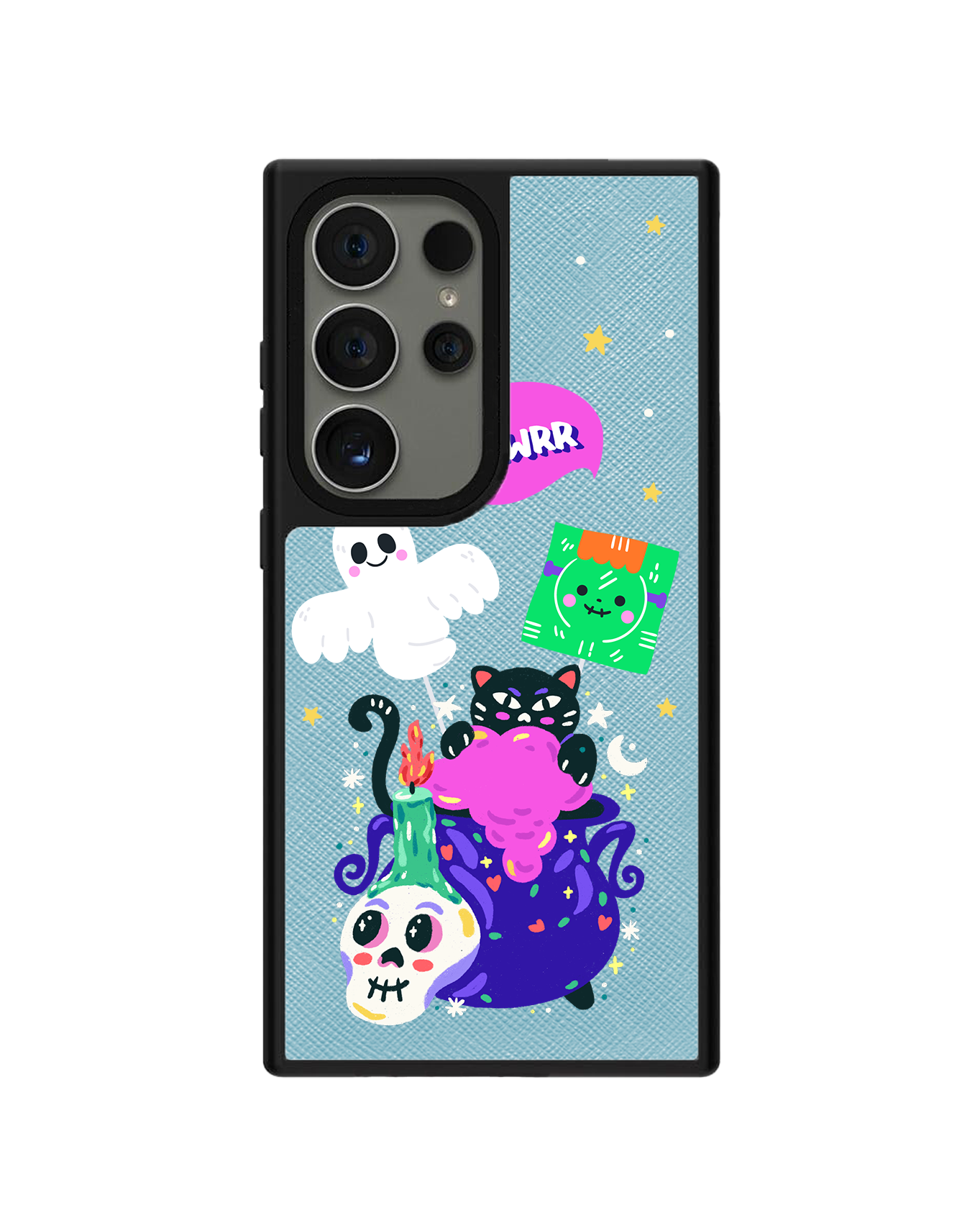 Android Leather Grip - Cat Monster