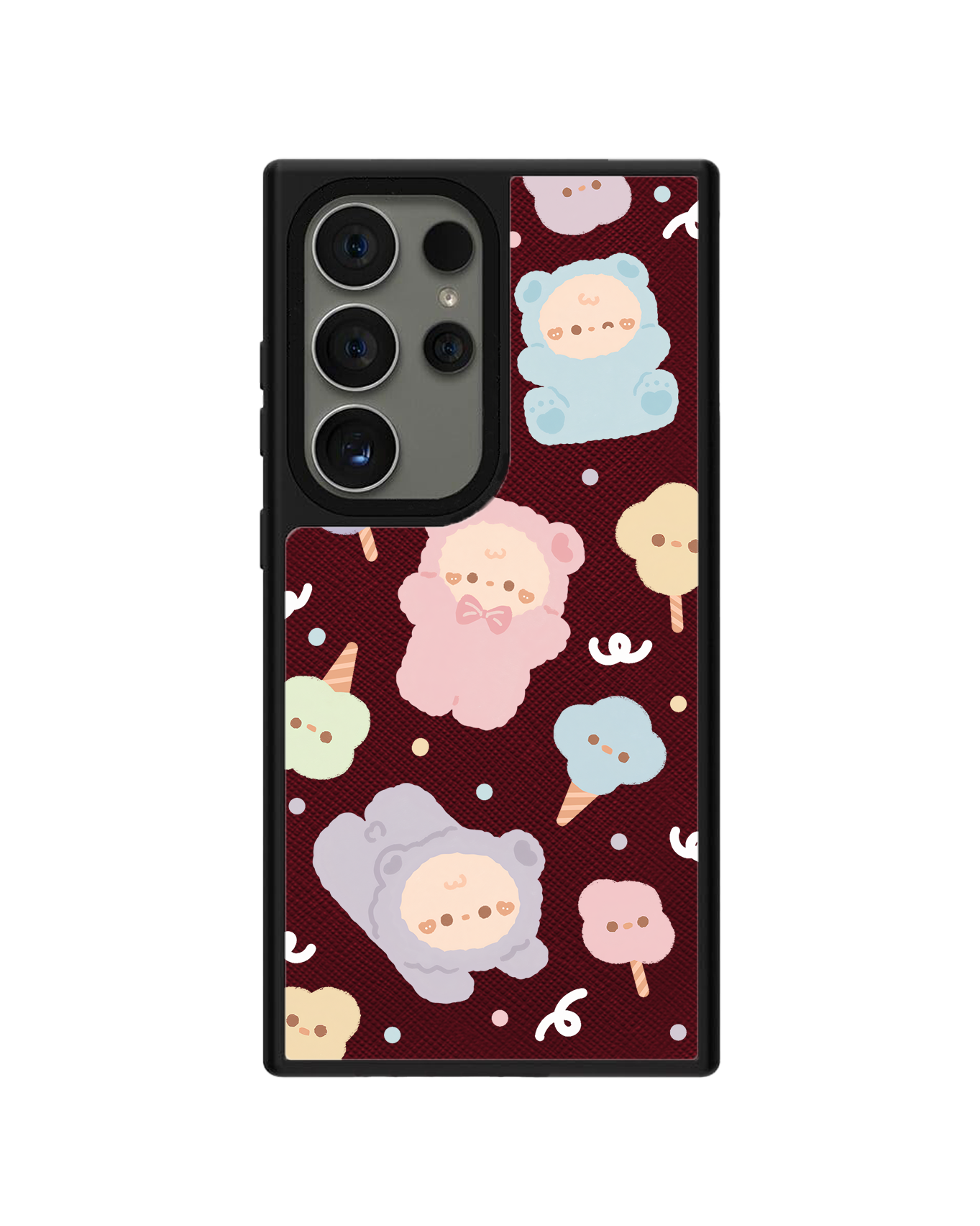 Android Leather Grip - Cotton Teddy