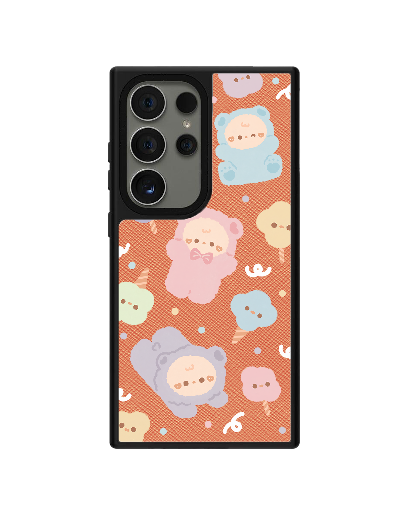 Android Leather Grip - Cotton Teddy