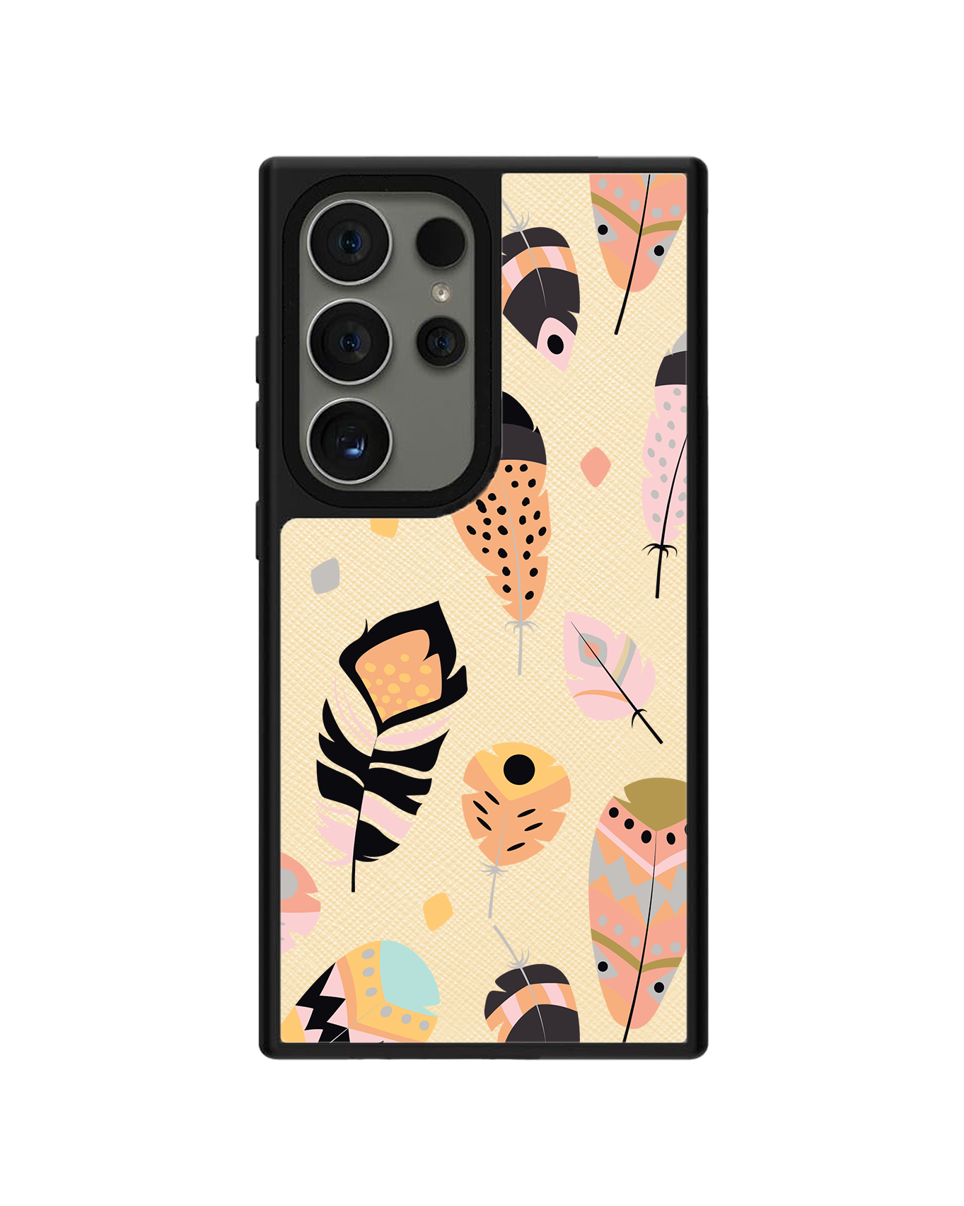 Android Leather Grip - Feathers