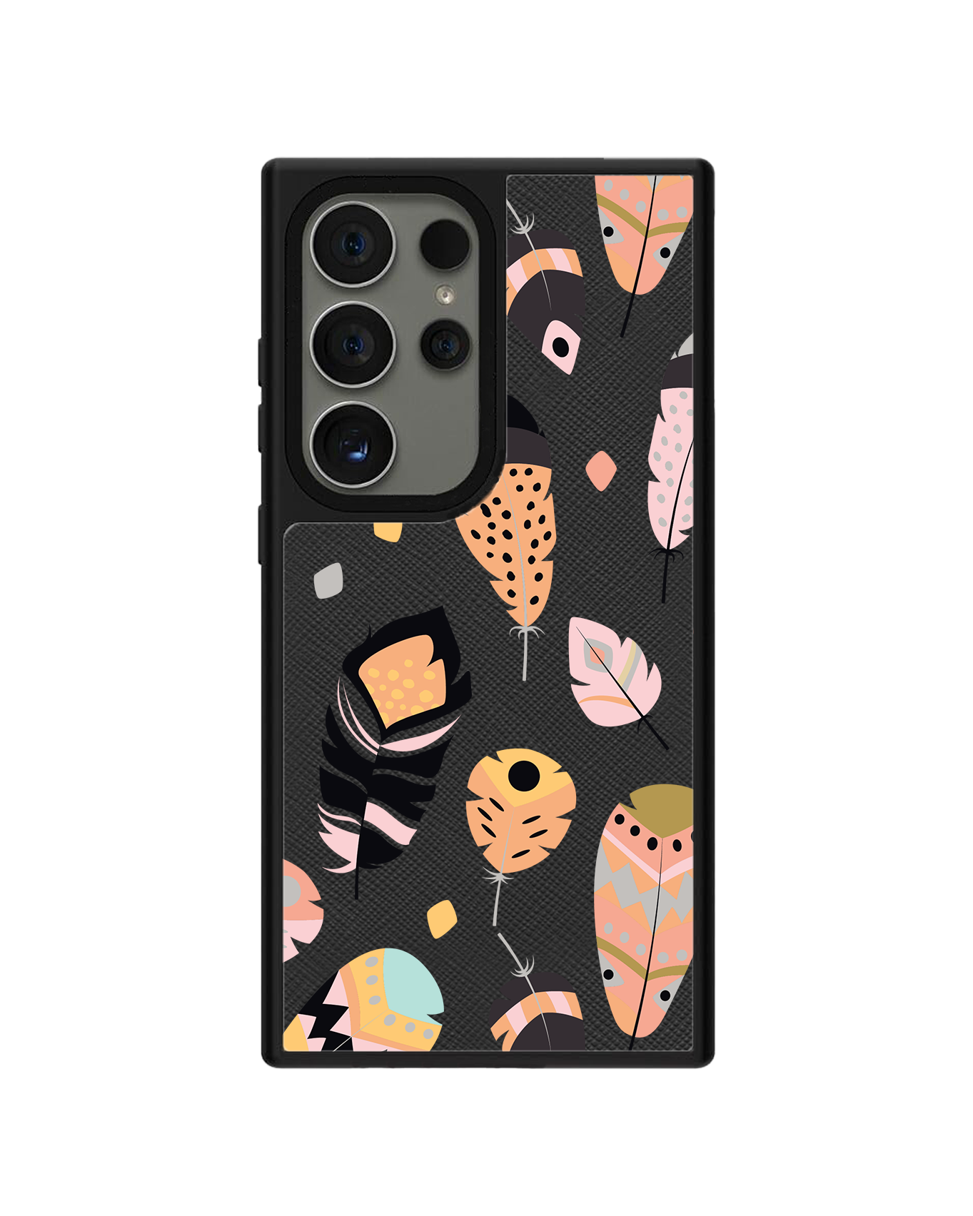 Android Leather Grip - Feathers