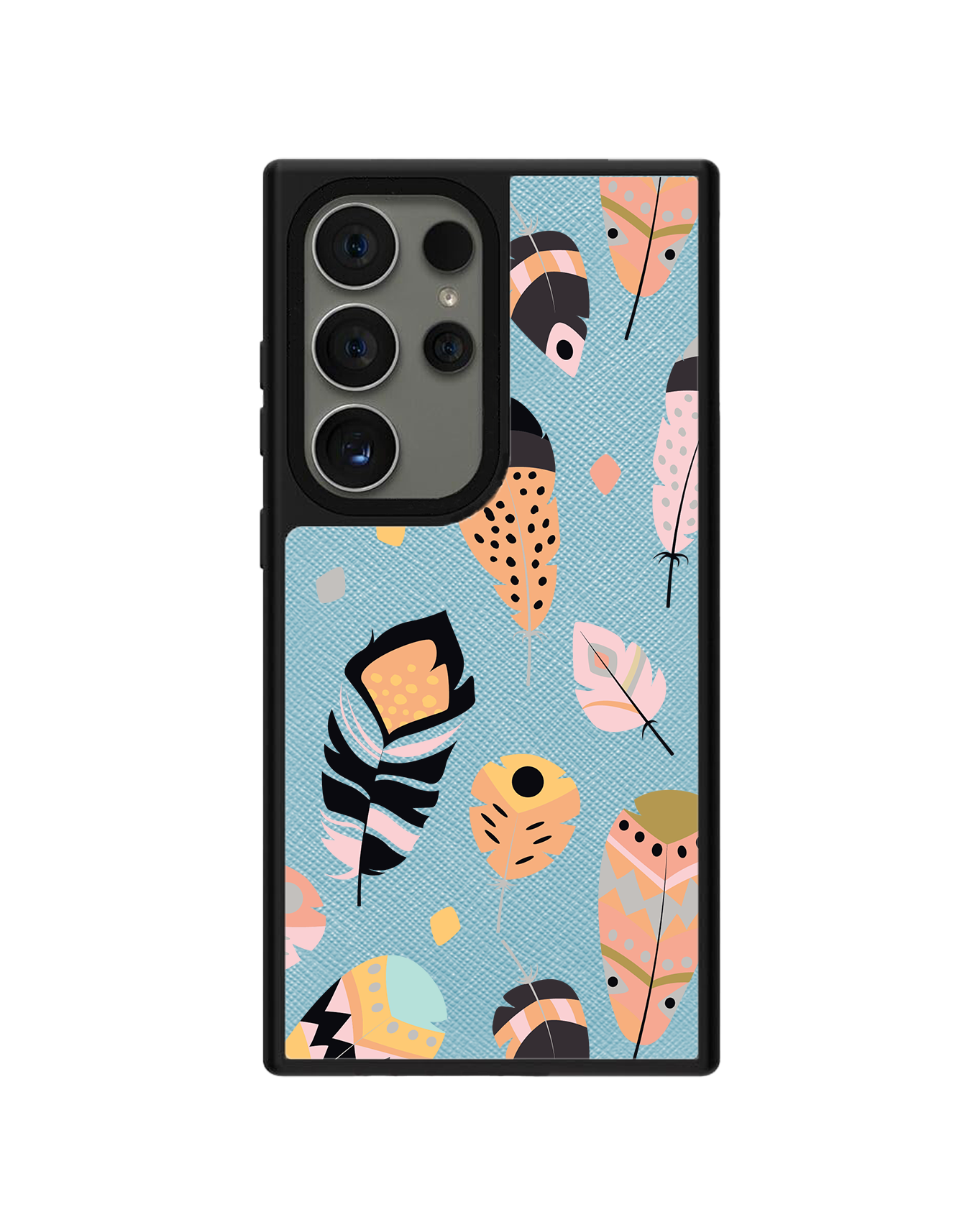 Android Leather Grip - Feathers