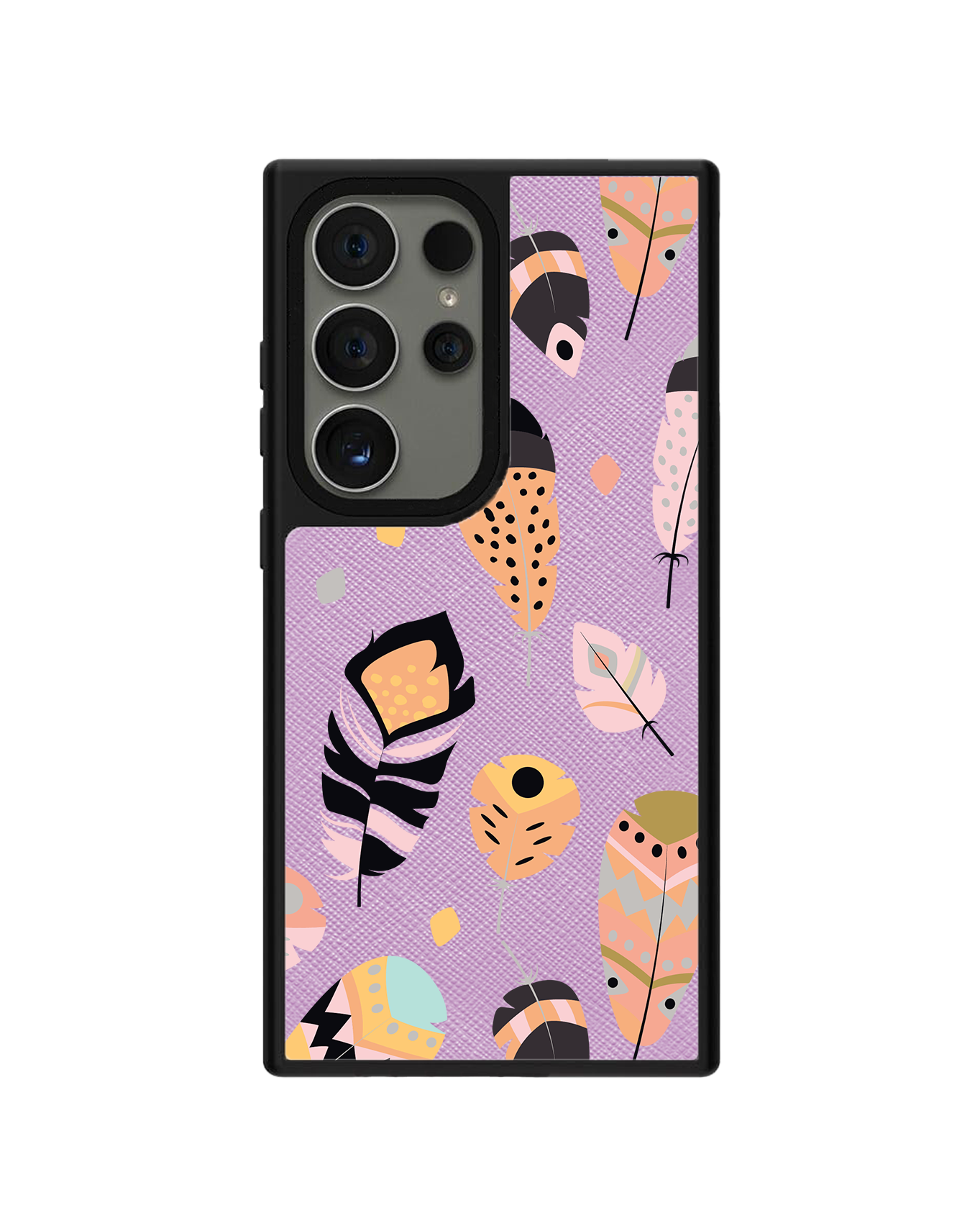 Android Leather Grip - Feathers
