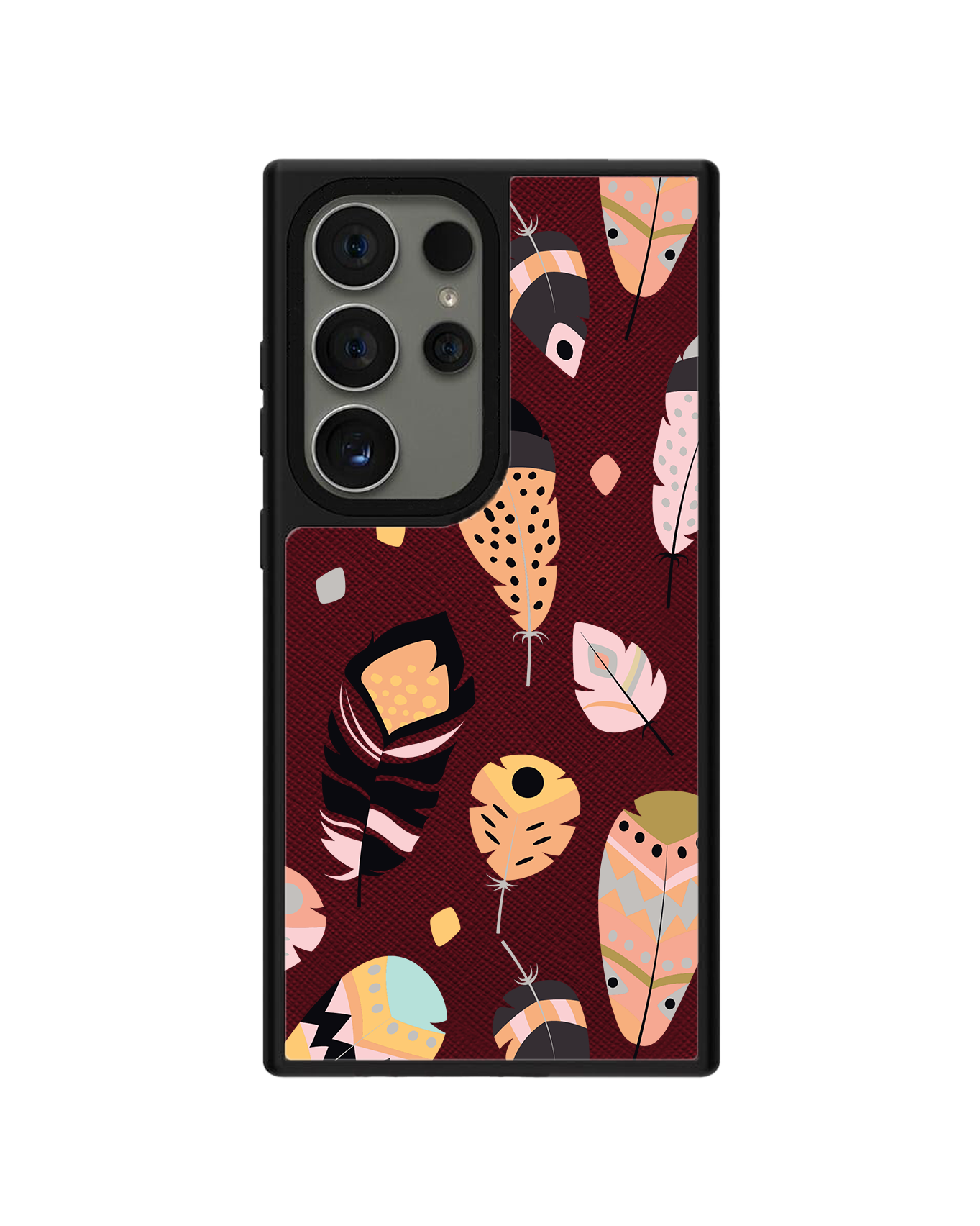 Android Leather Grip - Feathers