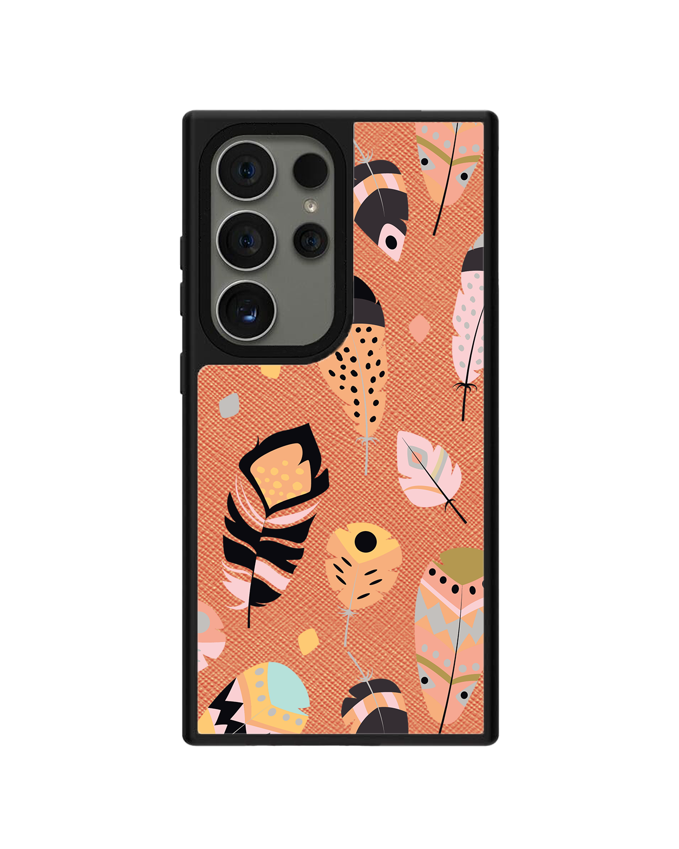 Android Leather Grip - Feathers