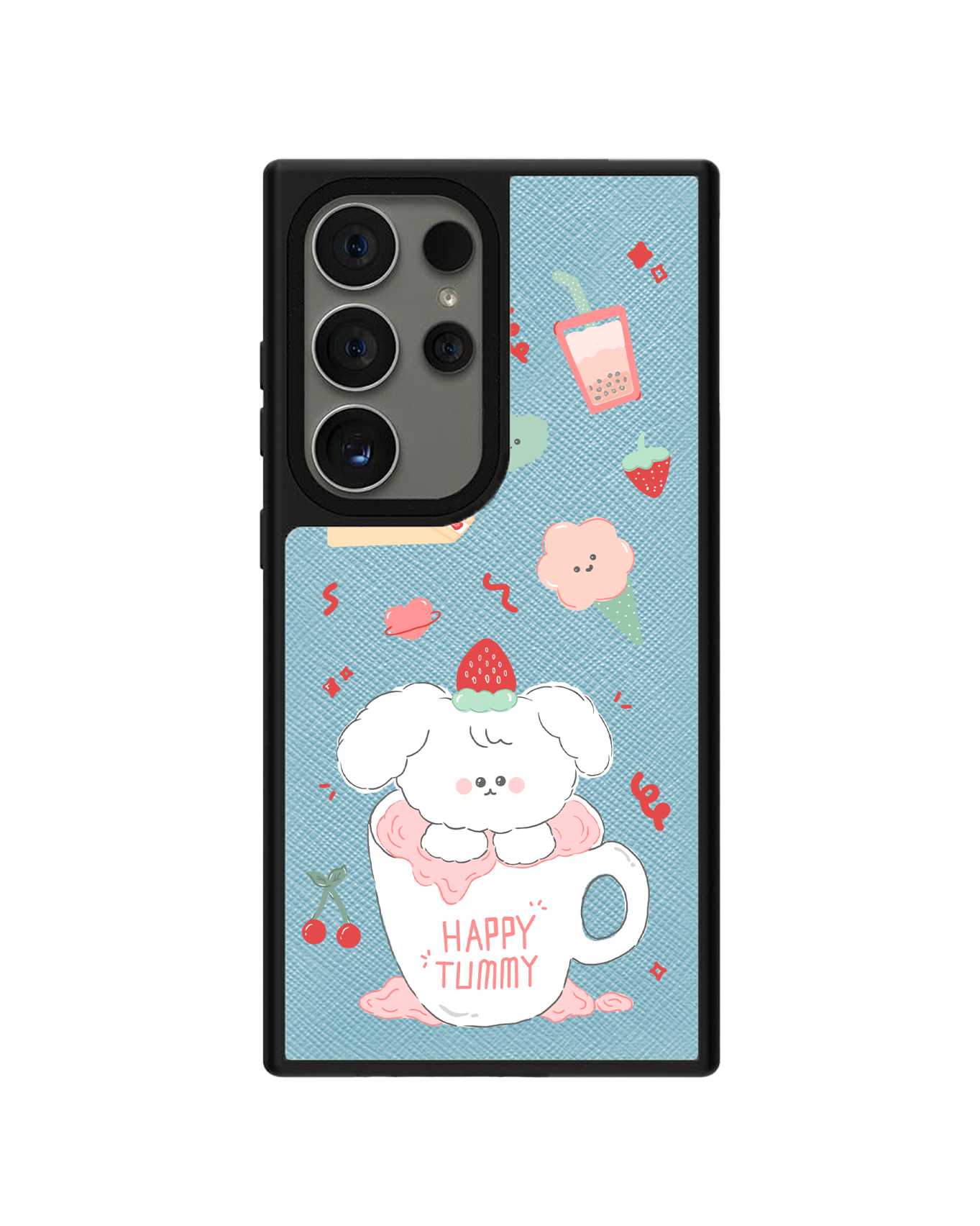 Android Leather Grip - Happy Tummy