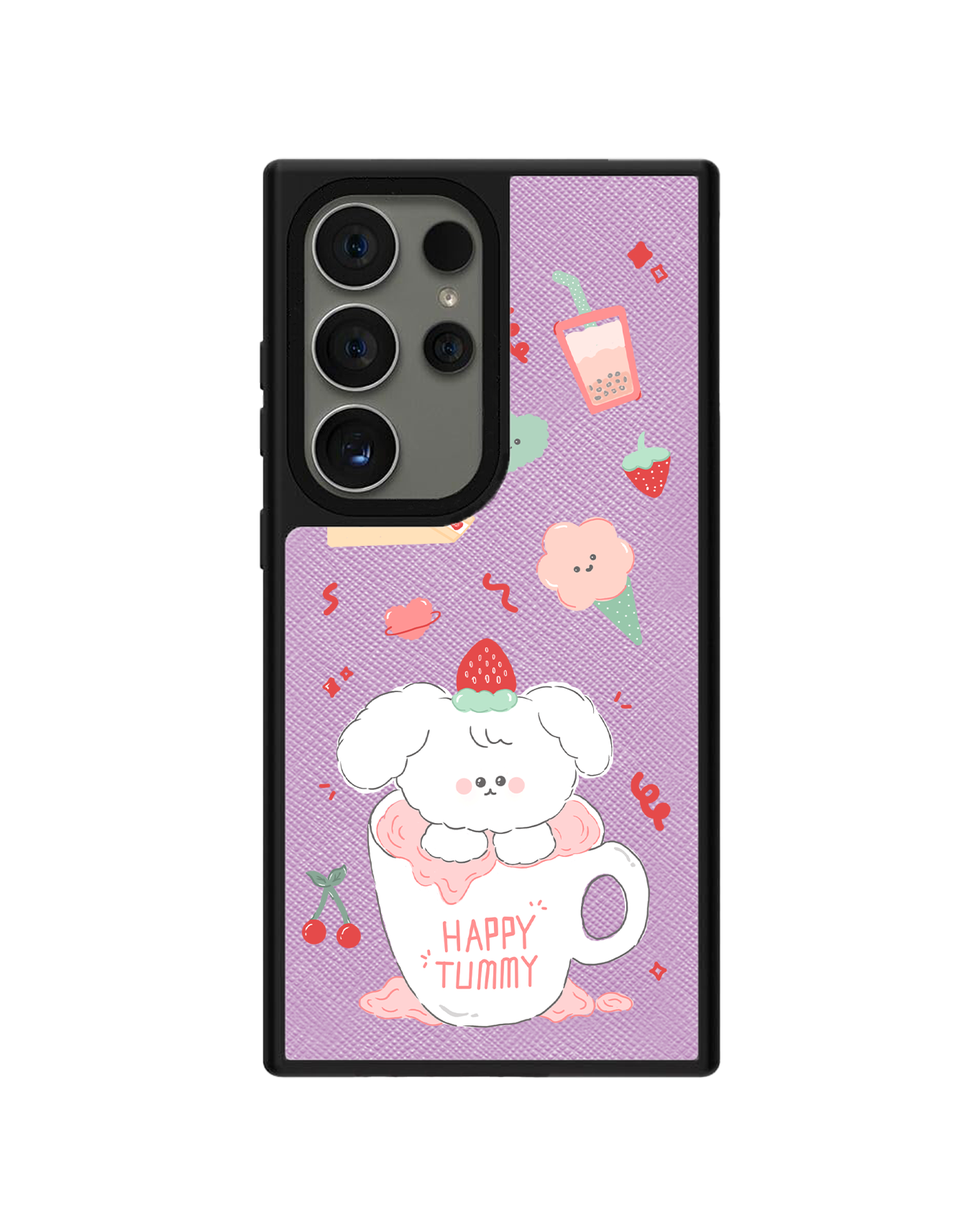 Android Leather Grip - Happy Tummy