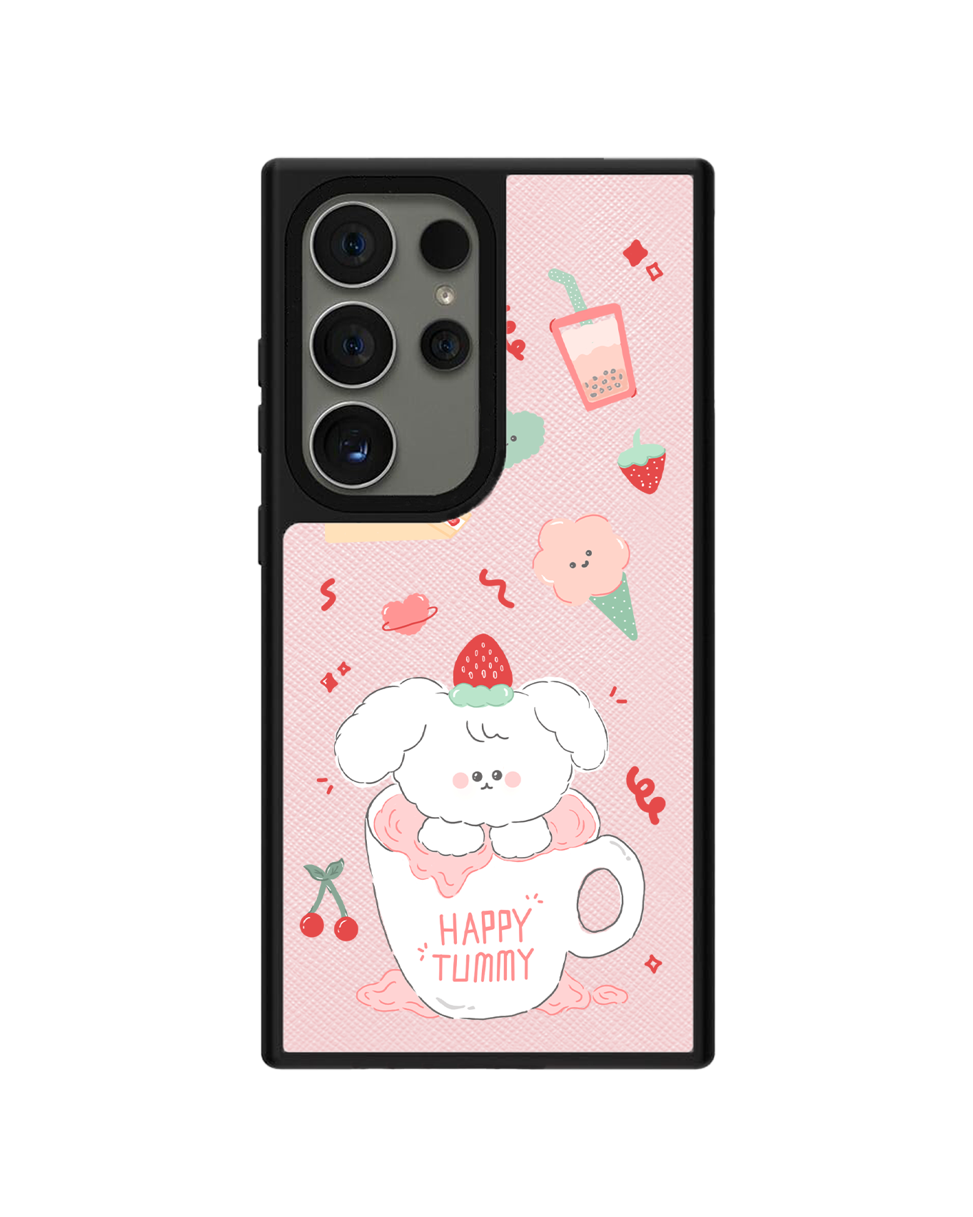 Android Leather Grip - Happy Tummy