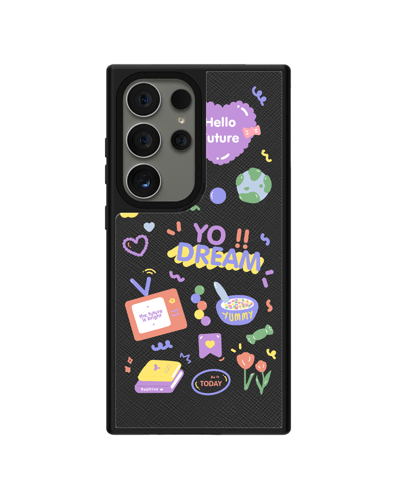 Android Leather Grip - Hello Future