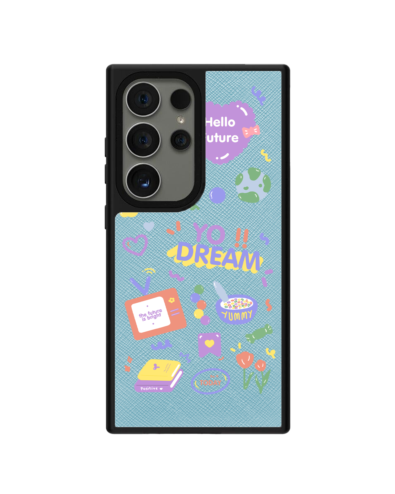 Android Leather Grip - Hello Future
