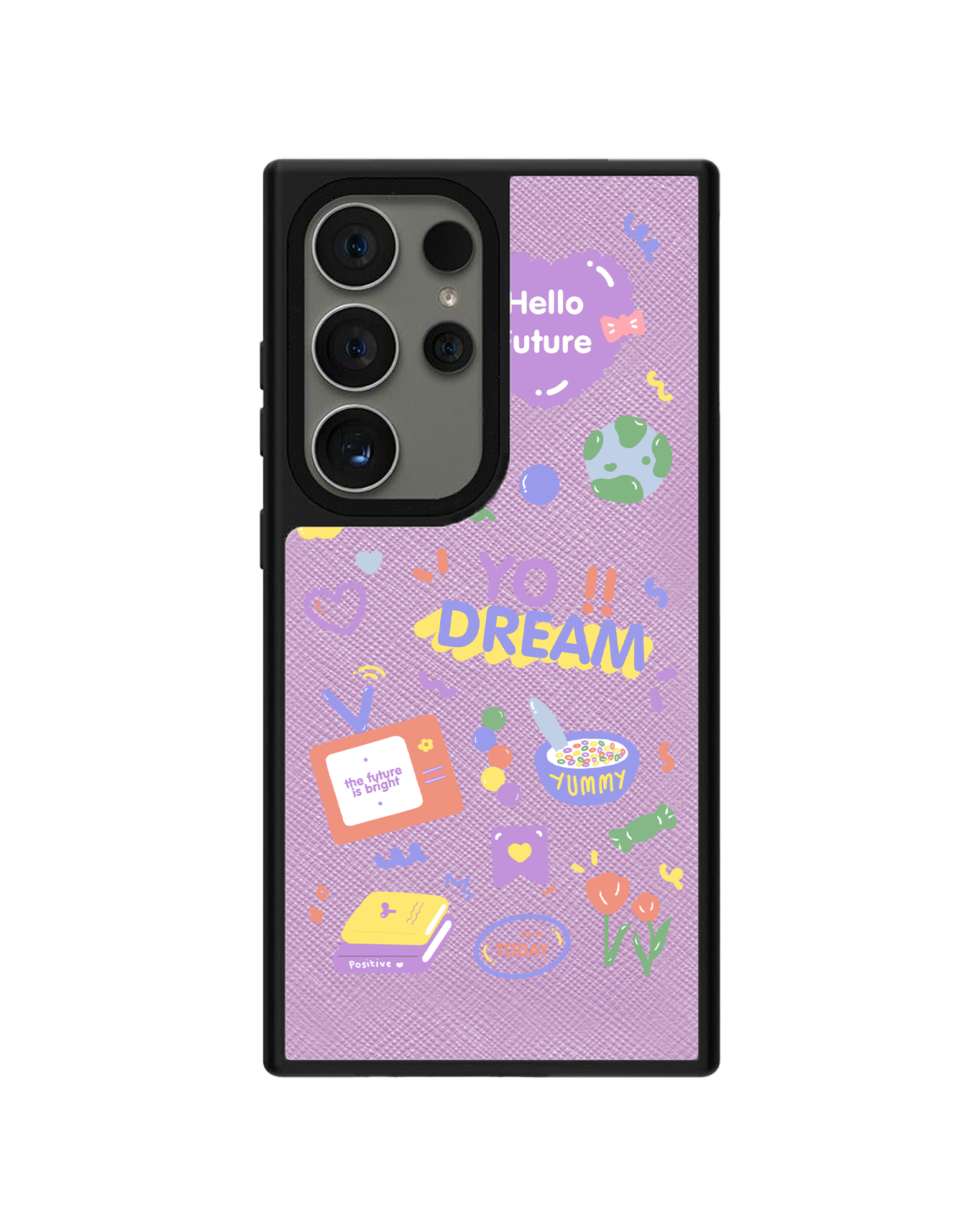 Android Leather Grip - Hello Future