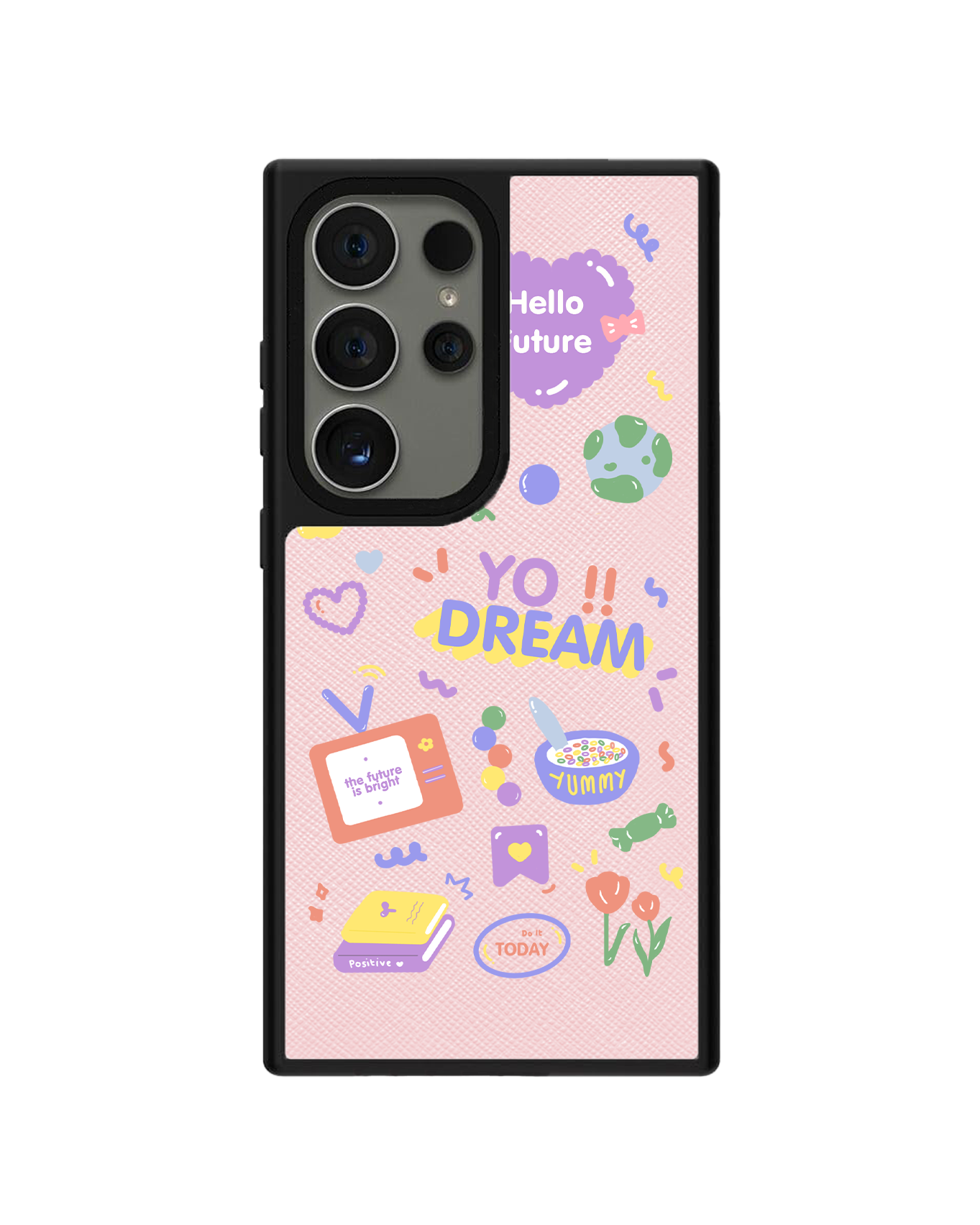 Android Leather Grip - Hello Future