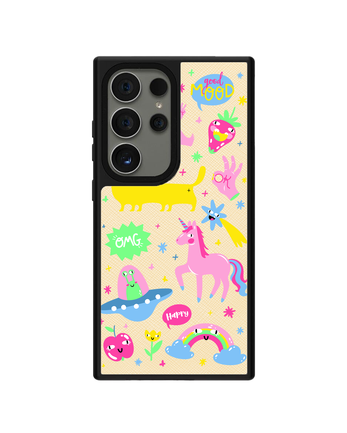 Android Leather Grip - Monster Say Good Mood