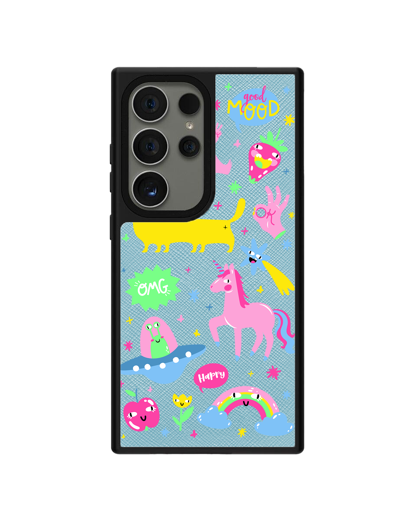Android Leather Grip - Monster Say Good Mood