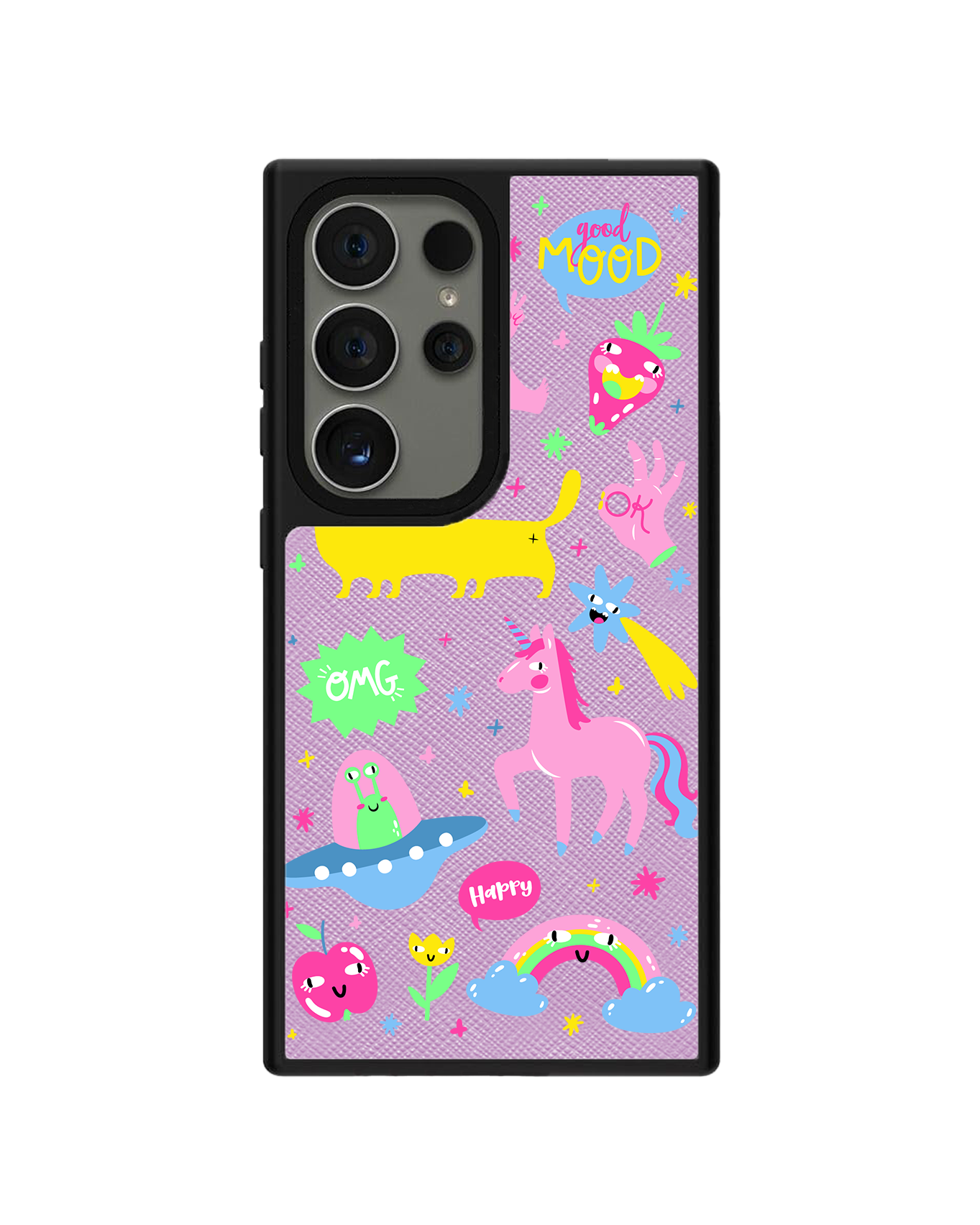 Android Leather Grip - Monster Say Good Mood