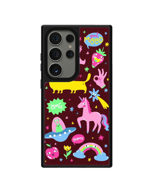 Android Leather Grip - Monster Say Good Mood