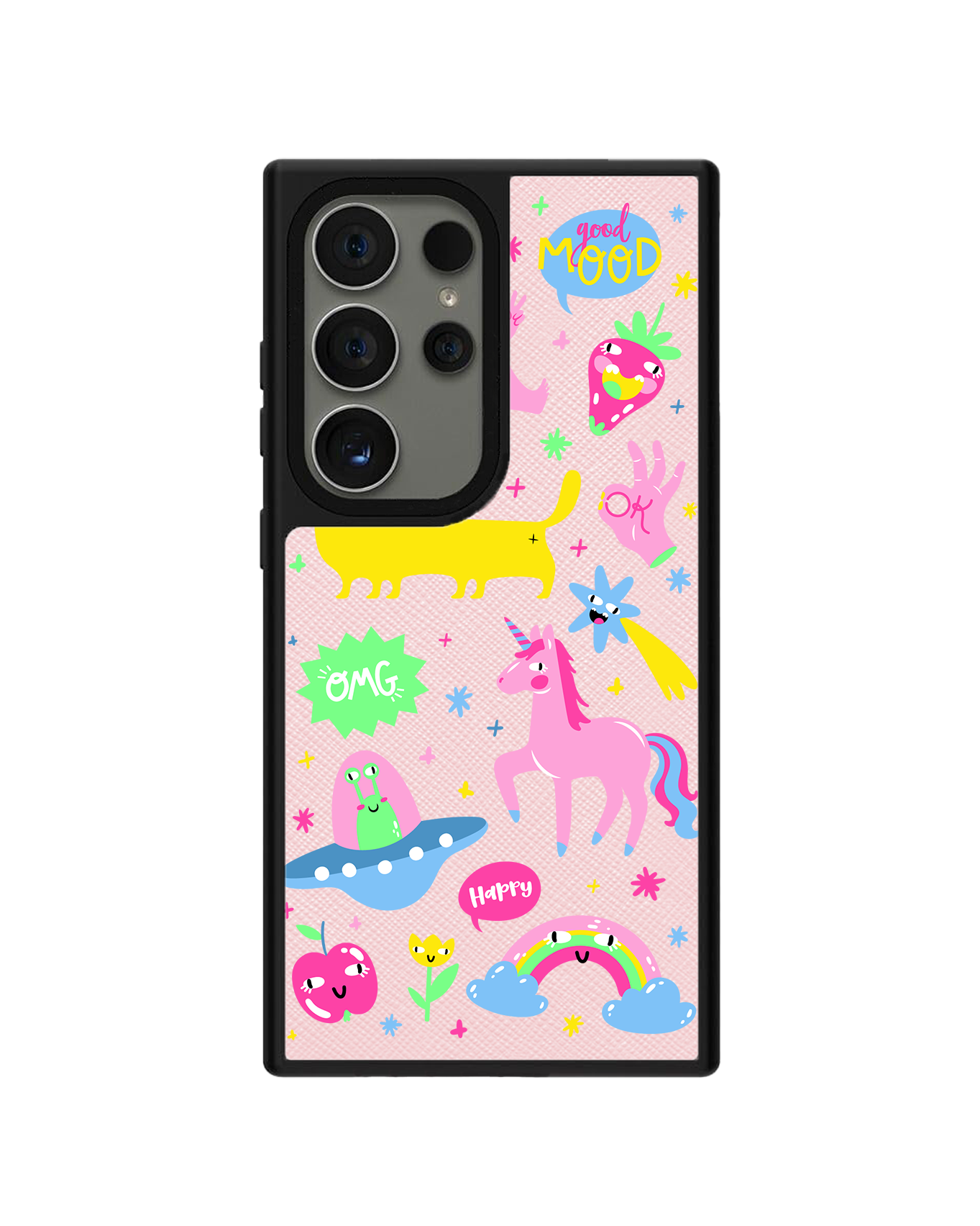 Android Leather Grip - Monster Say Good Mood