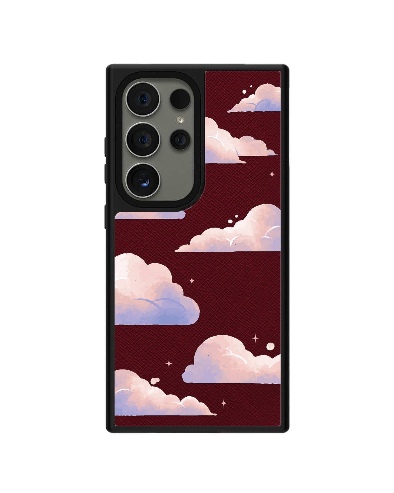 Android Leather Grip - Pastel Clouds