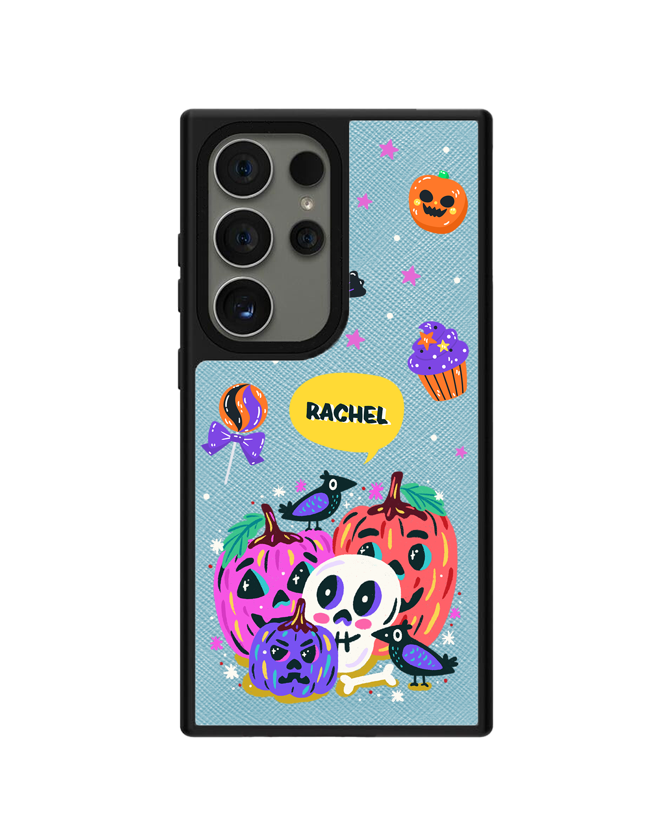 Android Leather Grip - Pumpkin Monster