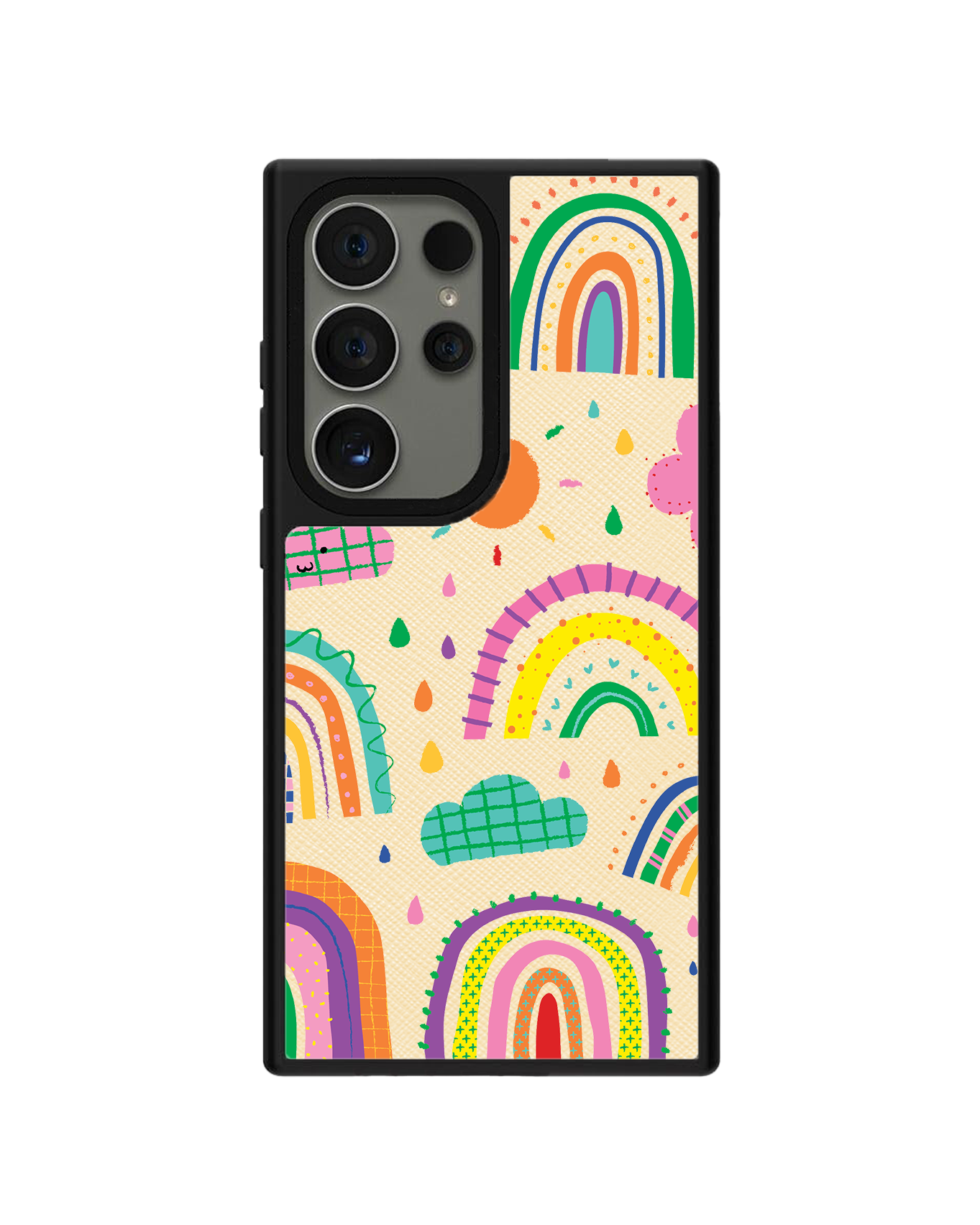 Android Leather Grip - Rainbow