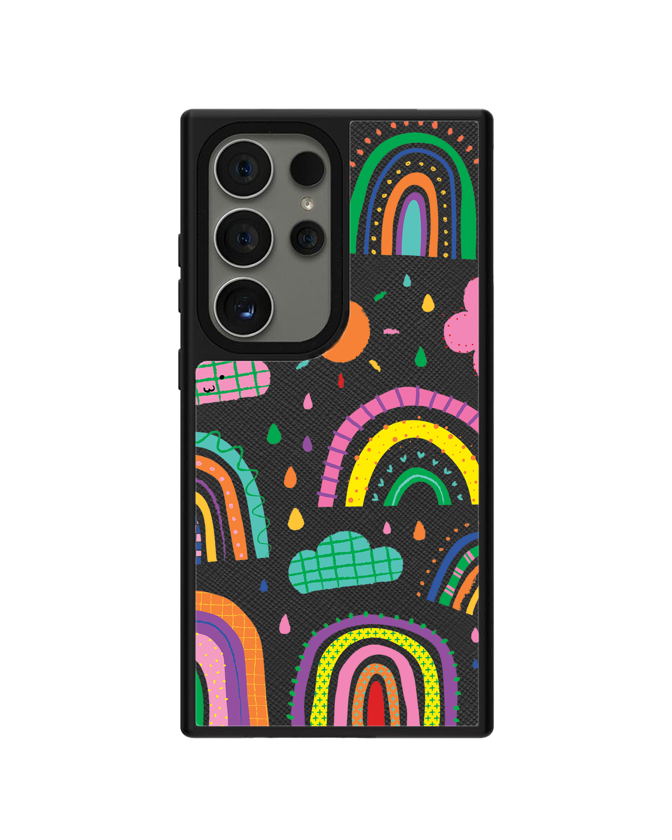 Android Leather Grip - Rainbow