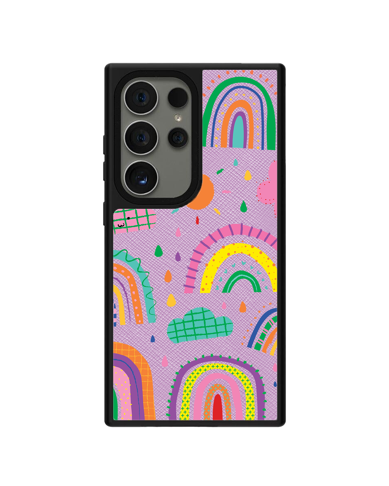 Android Leather Grip - Rainbow