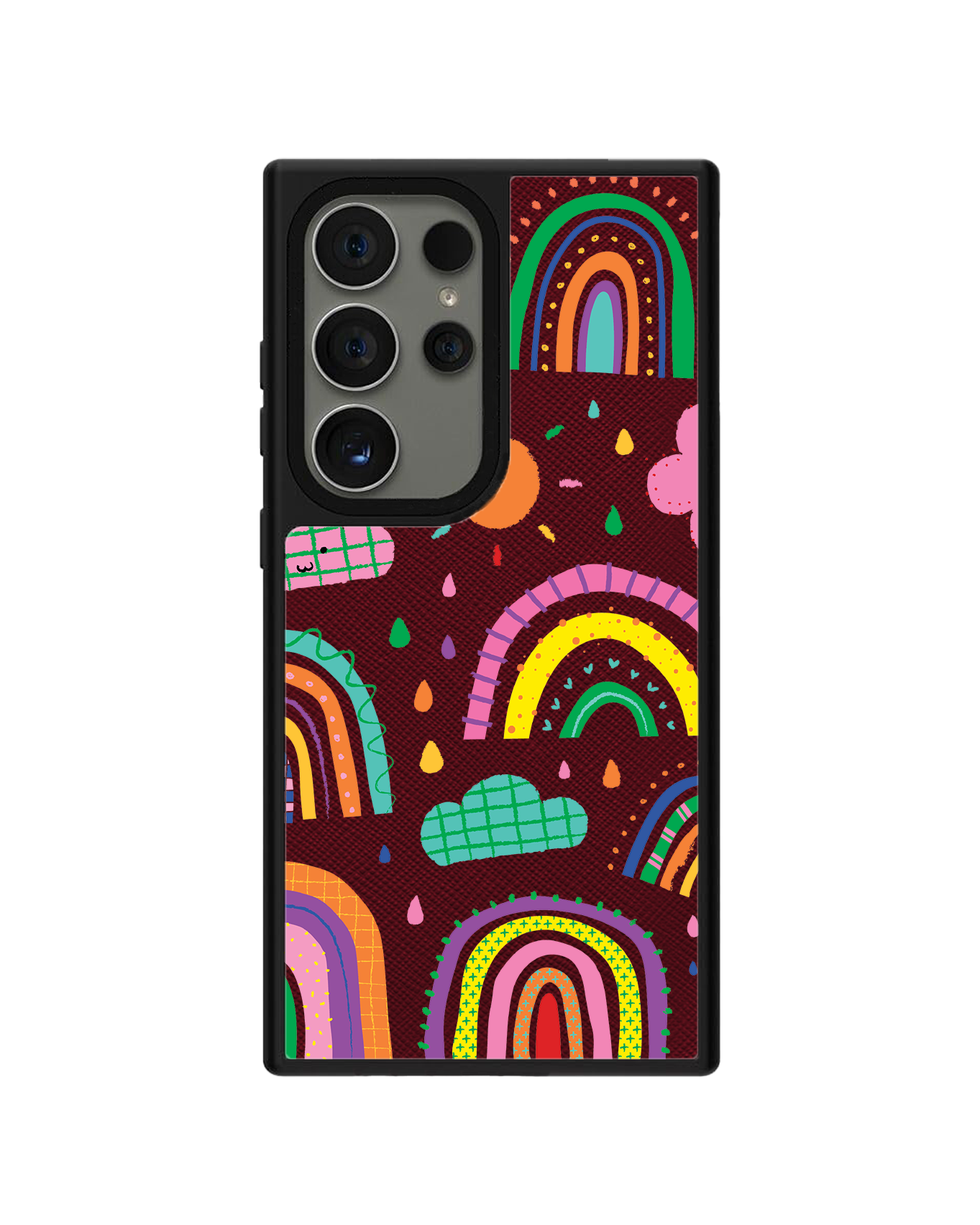 Android Leather Grip - Rainbow