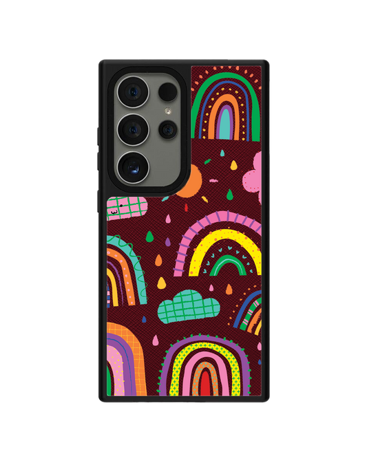 Android Leather Grip - Rainbow