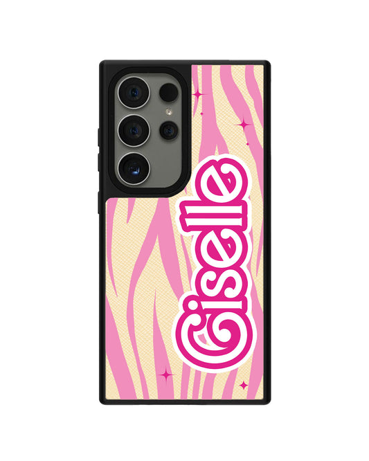 Android Leather Grip - Barbie Zebra Pattern