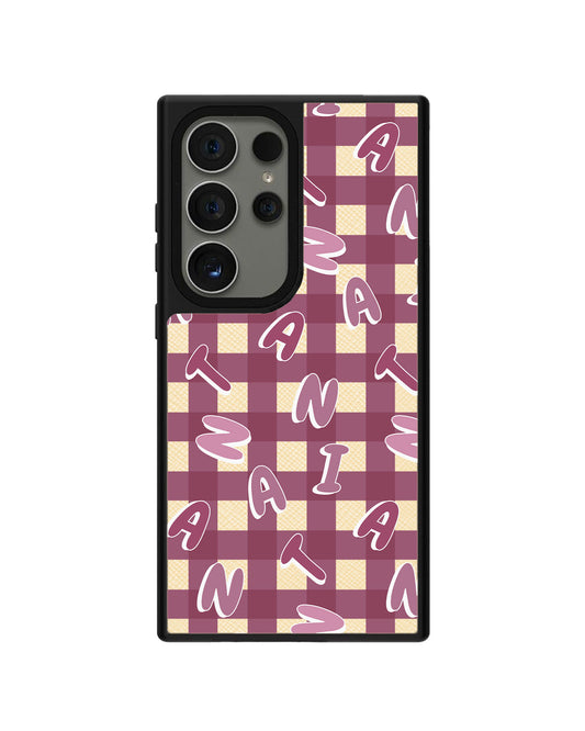Android Leather Grip - CUSTOM MONOGRAM 3.0 Checkered 2.0