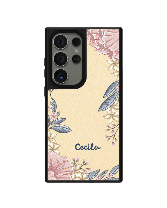 Android Leather Grip - Pink Florals