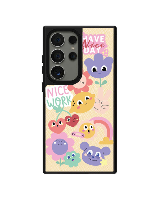 Android Leather Grip - Garden Party