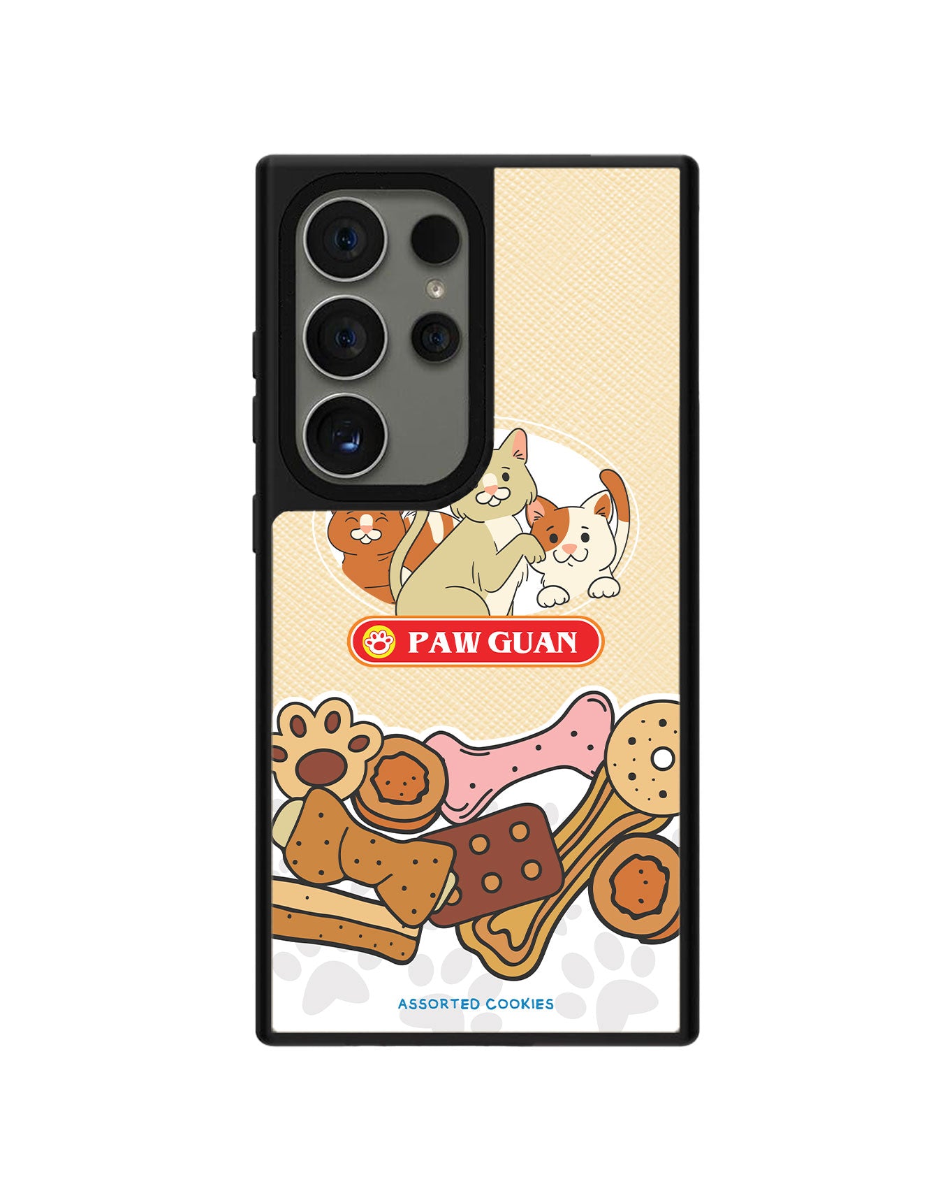 Android Leather Grip - Pawguan Cat