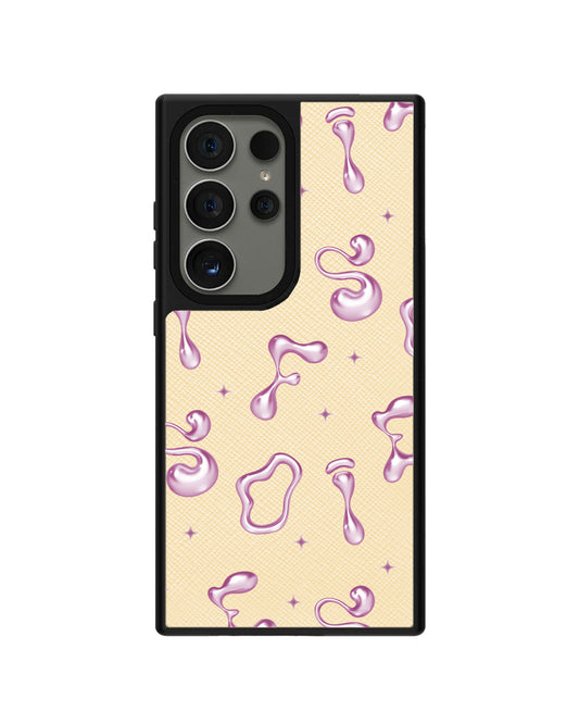 Android Leather Grip - CUSTOM MONOGRAM 3.0 Pink Chrome