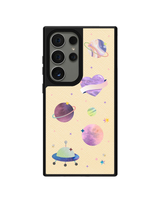 Android Leather Grip - Pink Planet