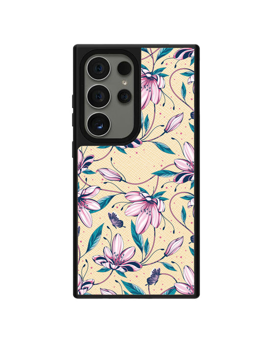 Android Leather Grip - Pink Tulip