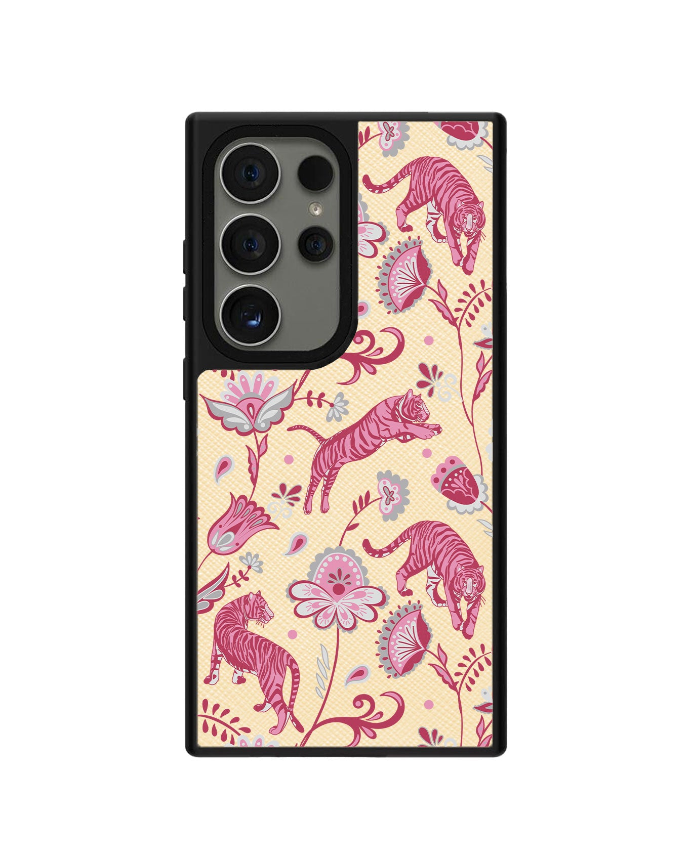 Android Leather Grip - Tiger & Floral 7.0
