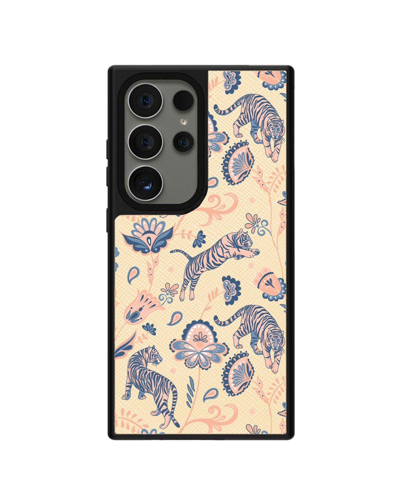 Android Leather Grip - Tiger & Floral 5.0
