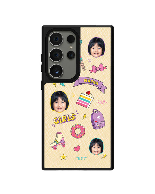 Android Leather Grip - Face Grid Comic