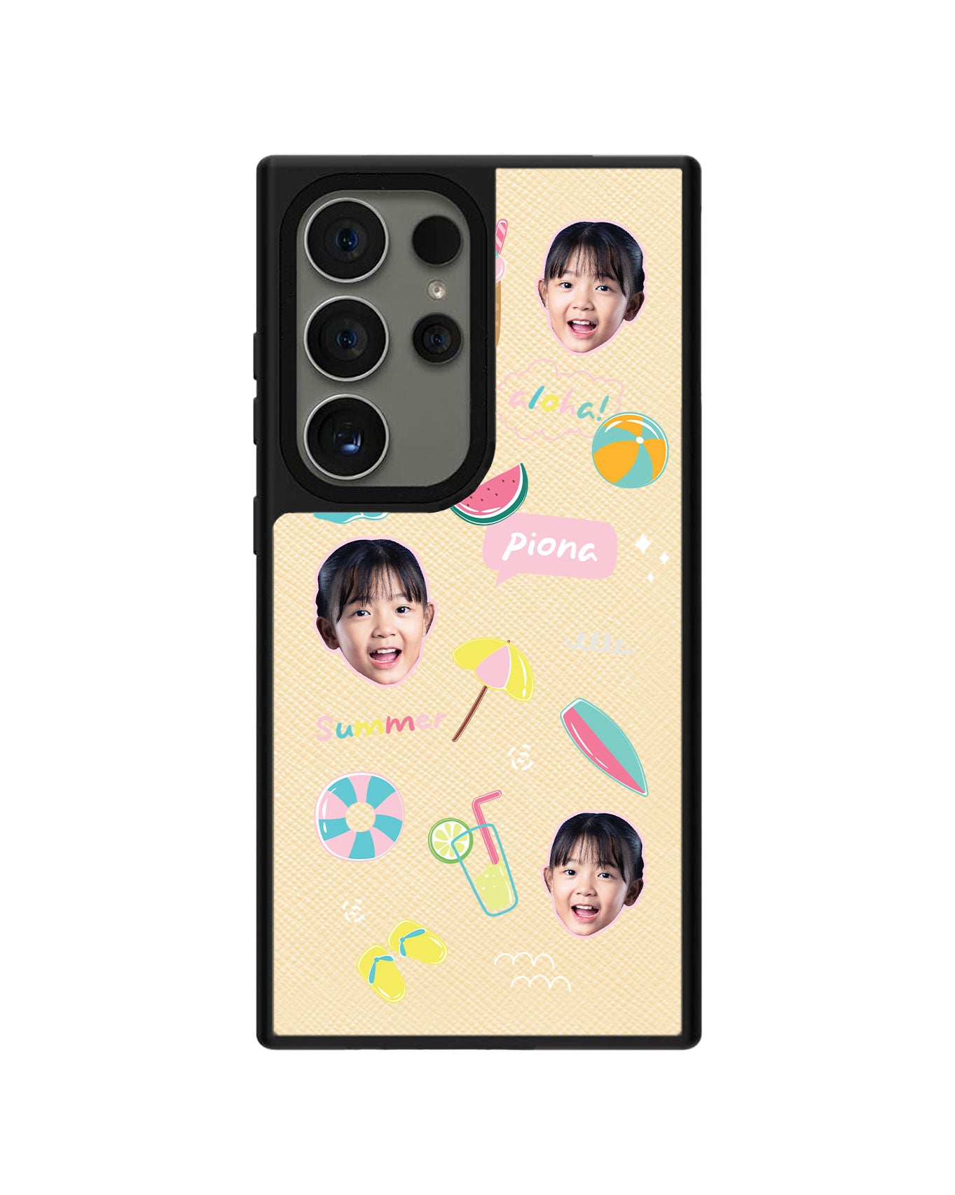 Android Leather Grip - Face Grid Summer