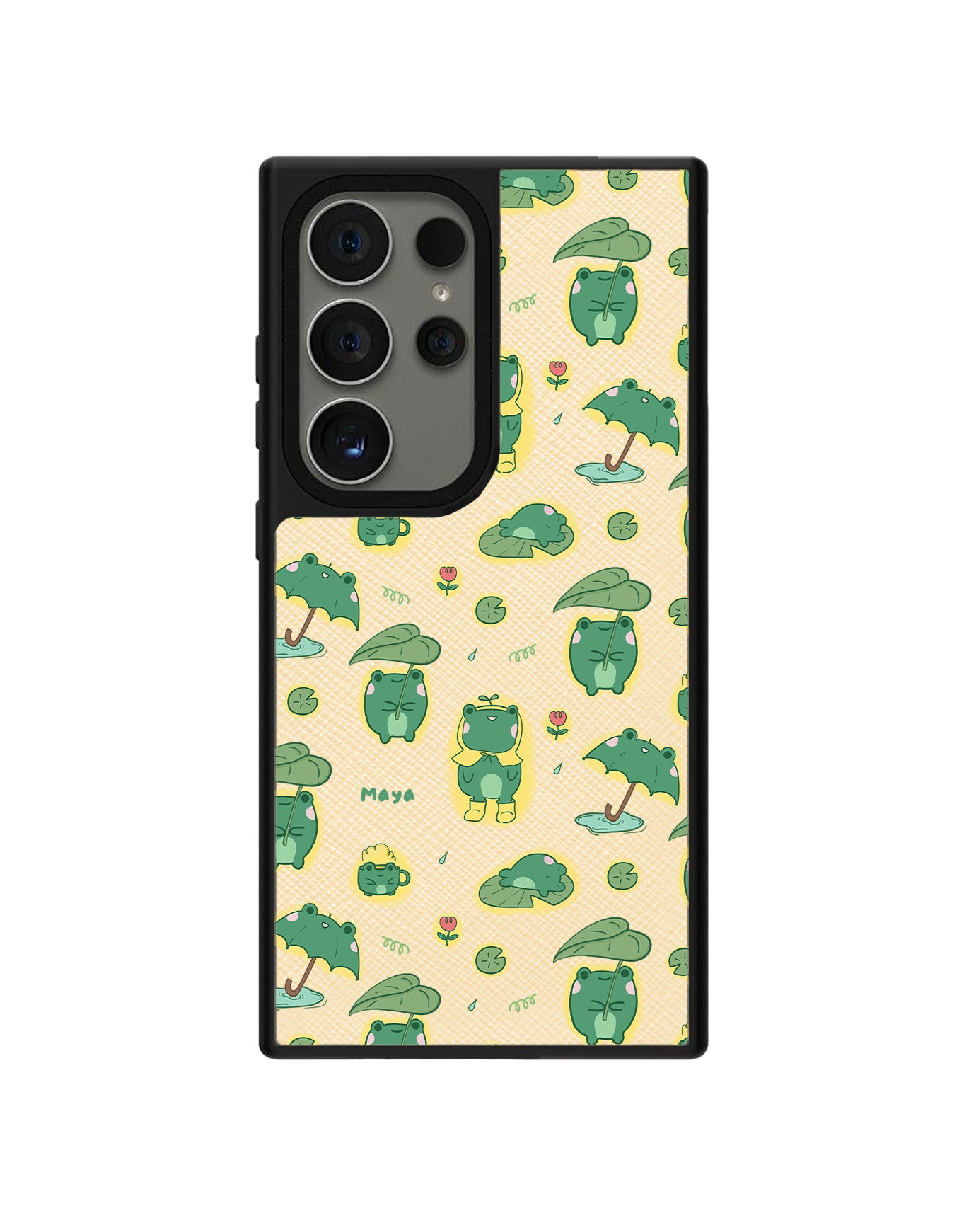 Android Leather Grip - Happy Rain