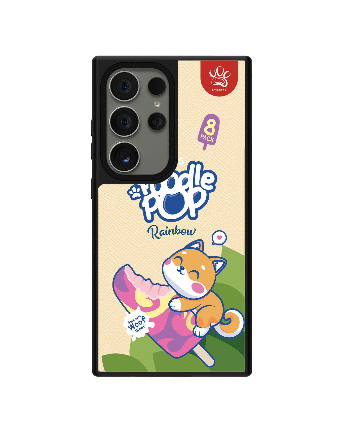 Android Leather Grip - Poodle Pop