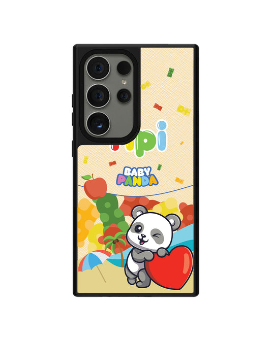 Android Leather Grip - Yipi Baby Panda